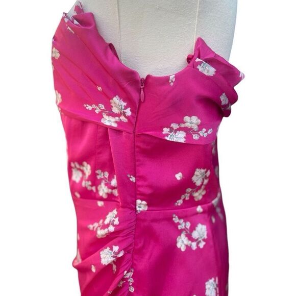 Bardot Anika Strapless Side Ruffle Corset Dress Size 8 Coquette Feminine - Picture 11 of 12